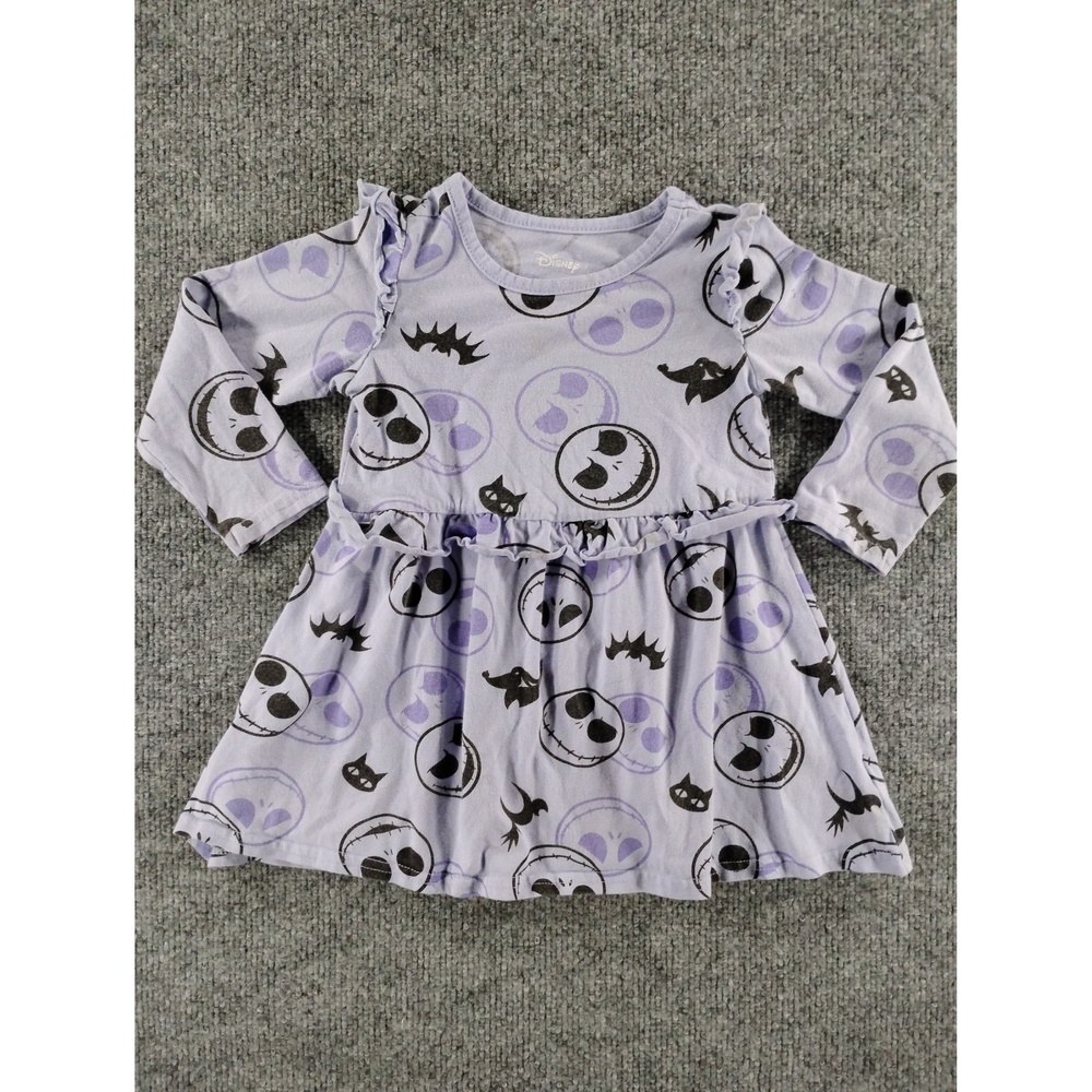 Disney The Nightmare Before Christmas Toddler Girl Dress 2T Long Sleeve Graphic